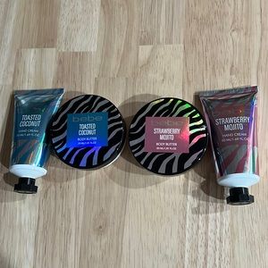 bebe hand cream and body butter set